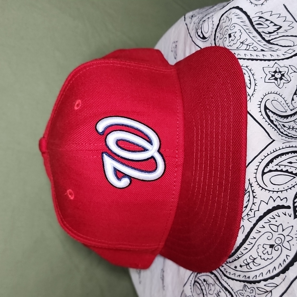 New Era 59Fifty MLB Cap Washington Nationals Fitted Hat Size 7 7/8